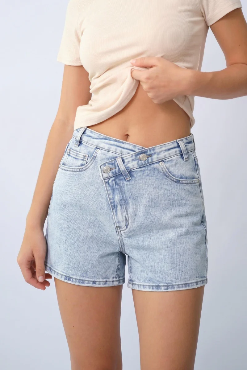 KATCH ME Denim Shorts High Waisted Street Style Casual Jeans - Image 2