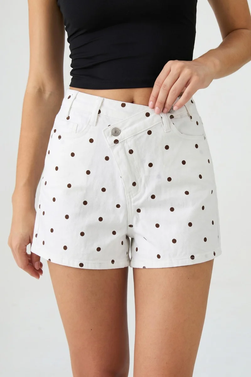 KATCH ME Denim Shorts High Waisted Street Style Casual Jeans - Image 6