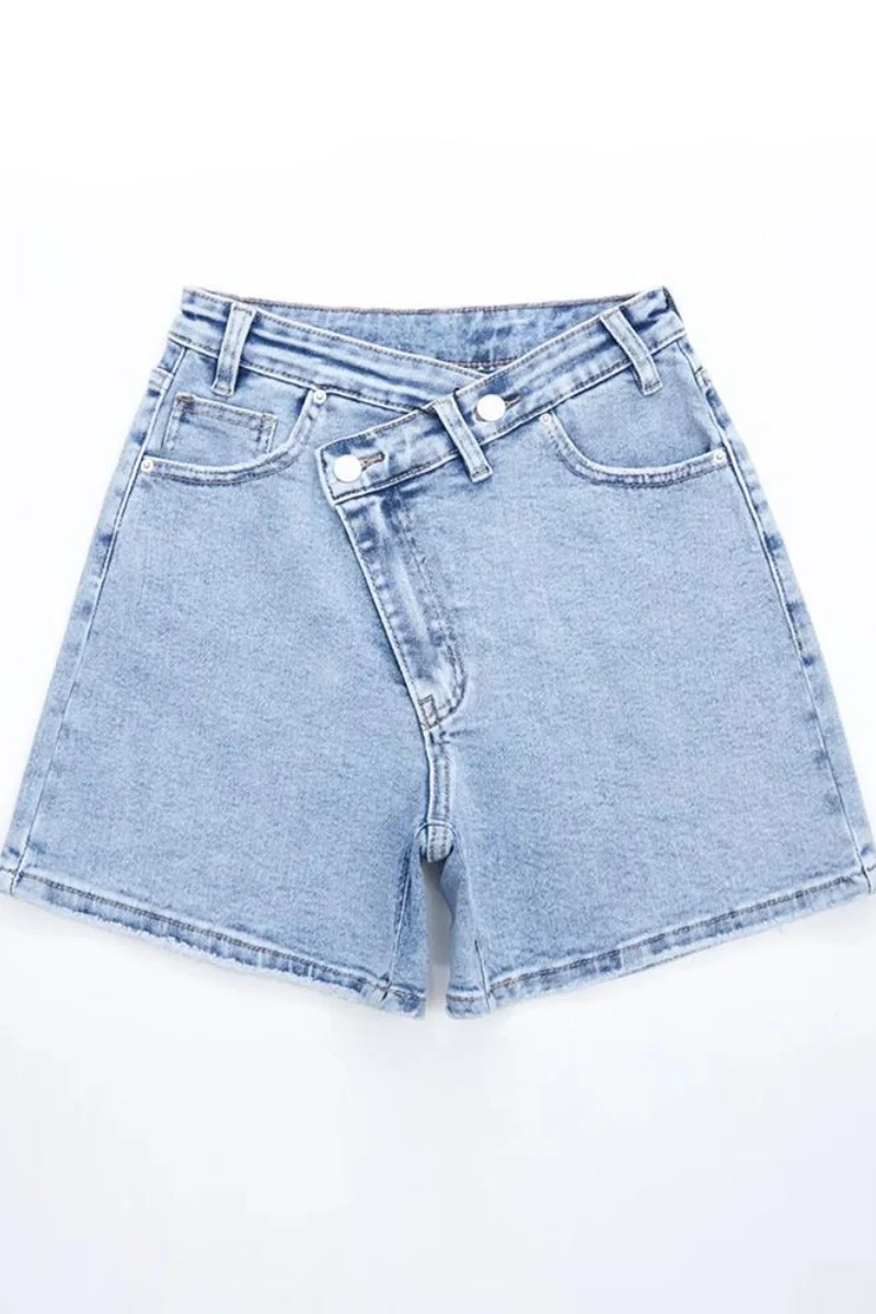 KATCH ME Denim Shorts High Waisted Street Style Casual Jeans - Image 8