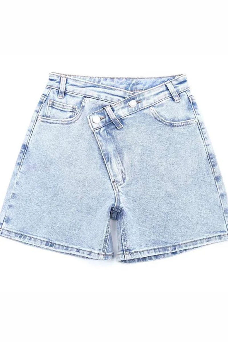 KATCH ME Denim Shorts High Waisted Street Style Casual Jeans - Image 9