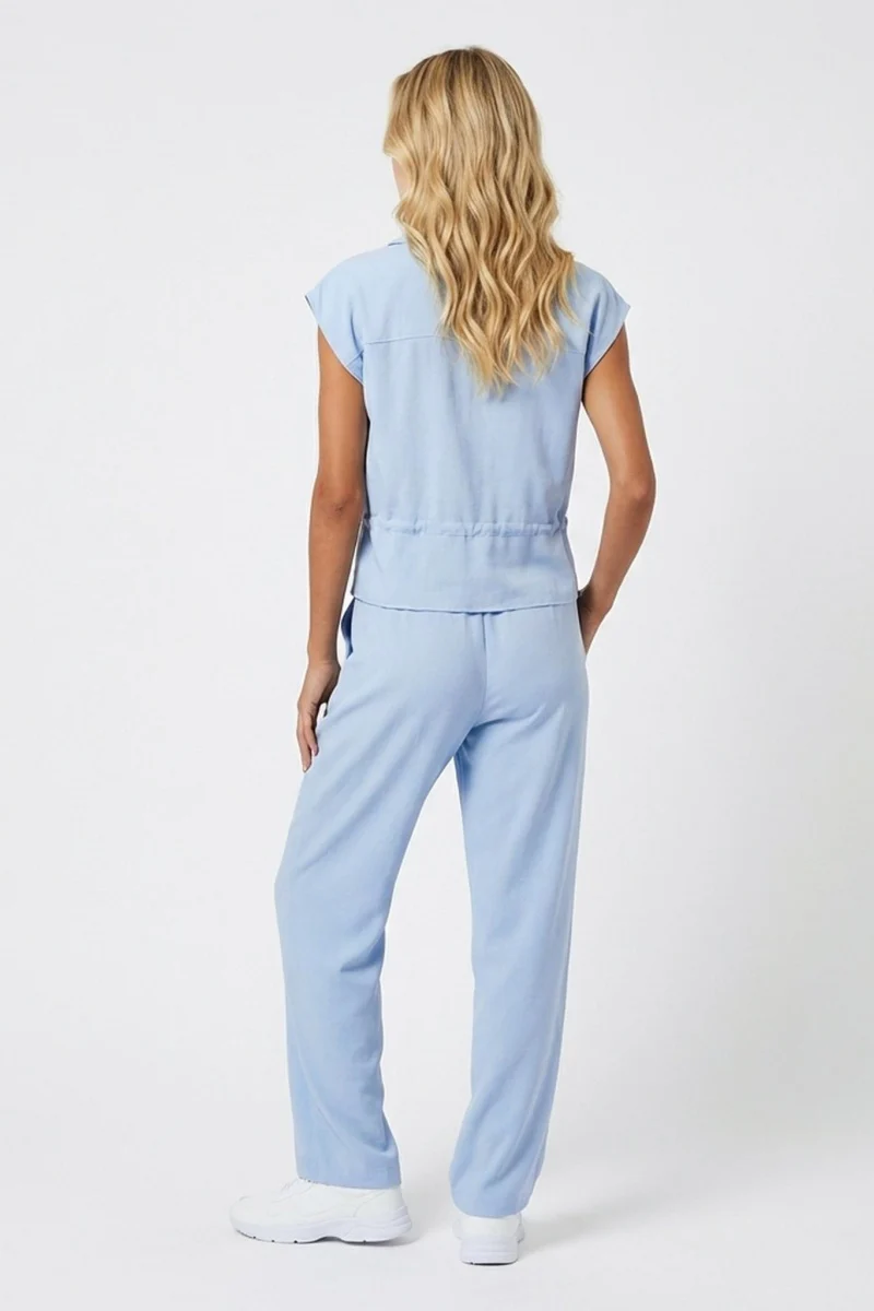 KATCH ME Two Piece Sets V Neck Wide Leg Trousers Co ords - Image 3