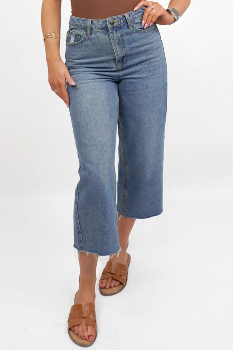 KATCH ME Structured Denim Low‑Rise Ripped Straight Leg Jeans - Image 2