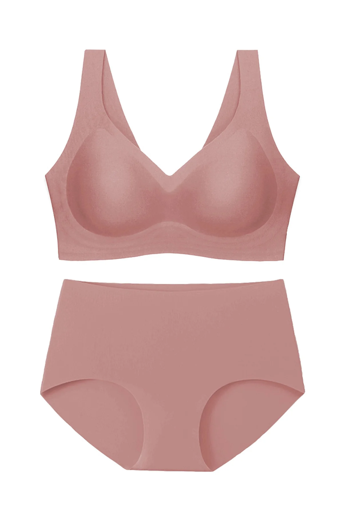 KATCH ME Plus Size Seamless Bra & Hip-Hugging Panties Lingerie Set - Image 5