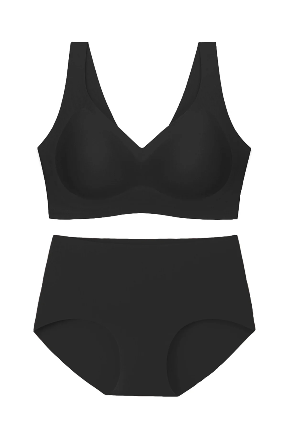 KATCH ME Plus Size Seamless Bra & Hip-Hugging Panties Lingerie Set - Image 6