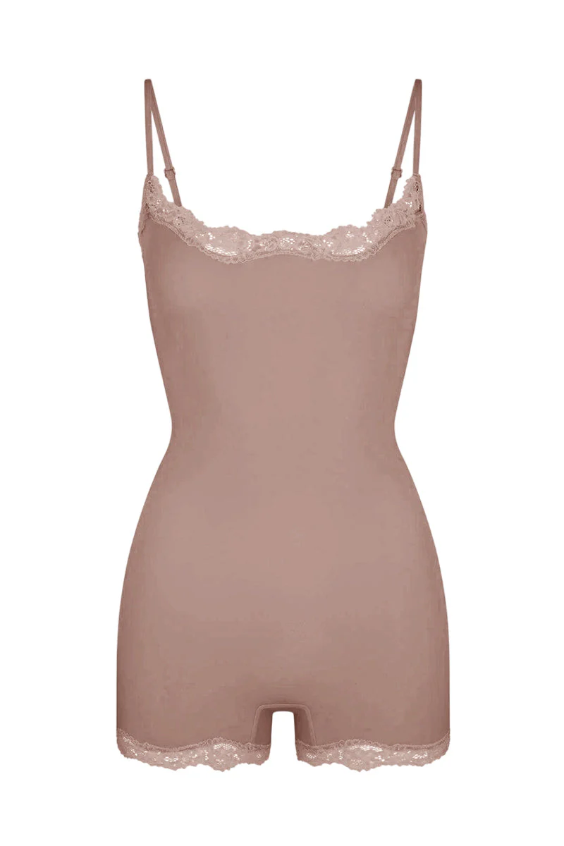 KATCH ME Spaghetti Strap Lace Trim Breathable Playsuit - Image 18