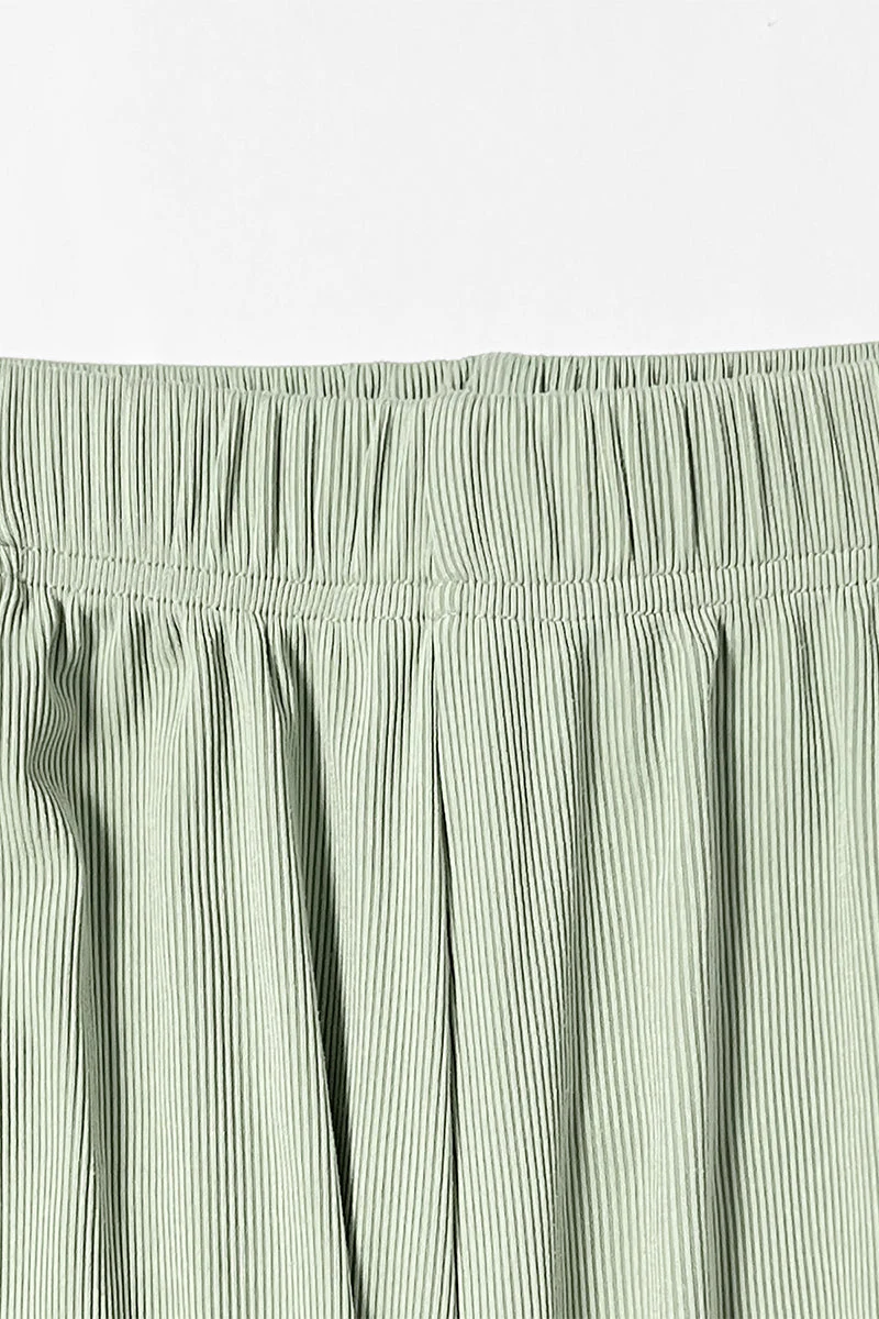 KATCH ME Solid Shelf-Bra Tank Top & Wide-Leg Trousers Summer Co-ord Set - Image 5